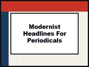 Modernist Display Fonts for Bold Headlines